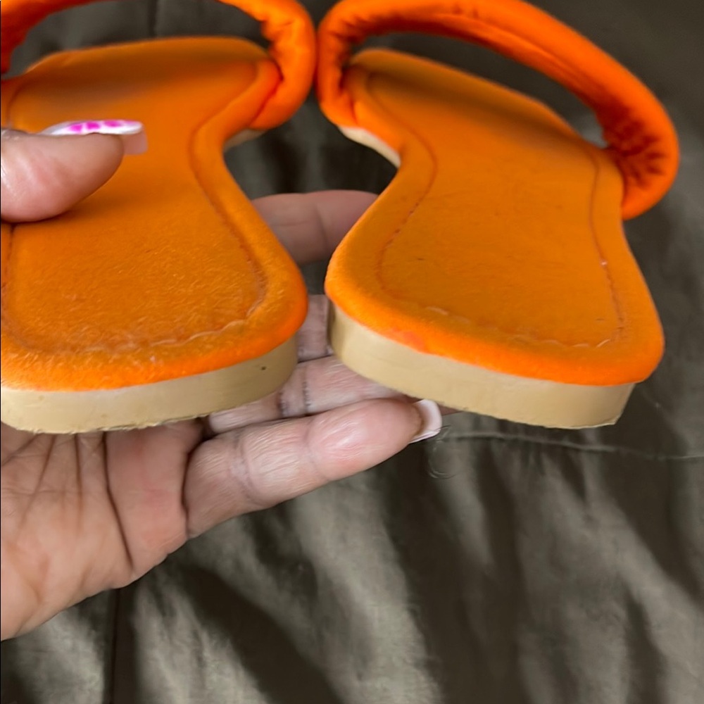 Vibrant Orange 11/43 Slide Sandals - Picture 8 of 8